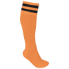 Meias de Desporto às Riscas Unissexo-Laranja Sol / Preto-27/30 EU-RAG-Tailors-Fardas-e-Uniformes-Vestuario-Pro