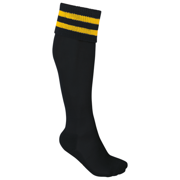 Meias de Desporto às Riscas Unissexo-Preto / Amarelo Desportivo-27/30 EU-RAG-Tailors-Fardas-e-Uniformes-Vestuario-Pro