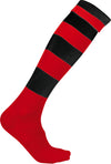 Meias de desporto às riscas-Sporty Red / Black-27/30 EU-RAG-Tailors-Fardas-e-Uniformes-Vestuario-Pro