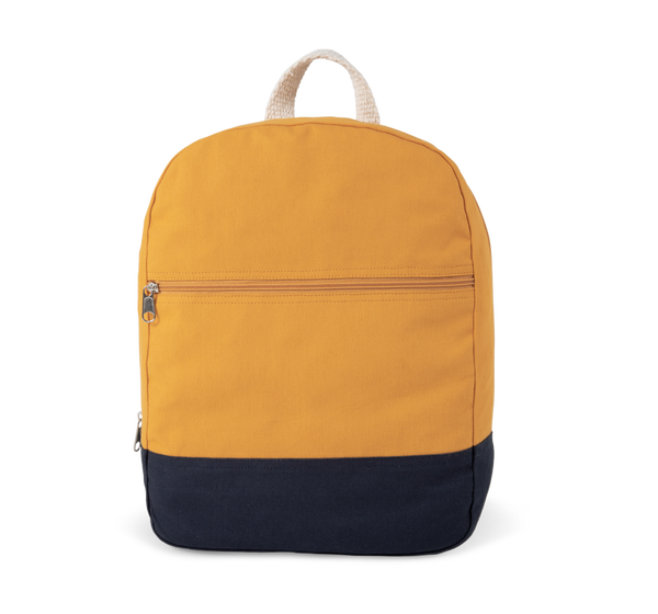 Mochila Básica em Algodão-Amarelo Cominhos / Azul Marinho-Único-RAG-Tailors-Fardas-e-Uniformes-Vestuario-Pro
