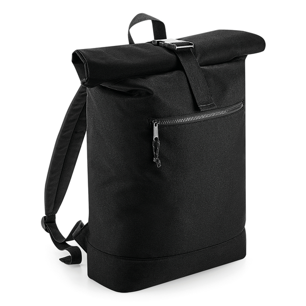 Mochila Roll-Top em material reciclado-Black-Único-RAG-Tailors-Fardas-e-Uniformes-Vestuario-Pro