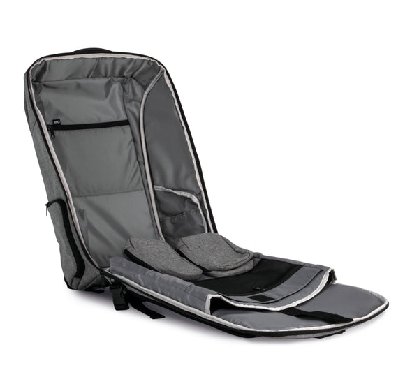 Mochila anti-roubo em poliéster.-Graphite Grey Heather / Black-Único-RAG-Tailors-Fardas-e-Uniformes-Vestuario-Pro