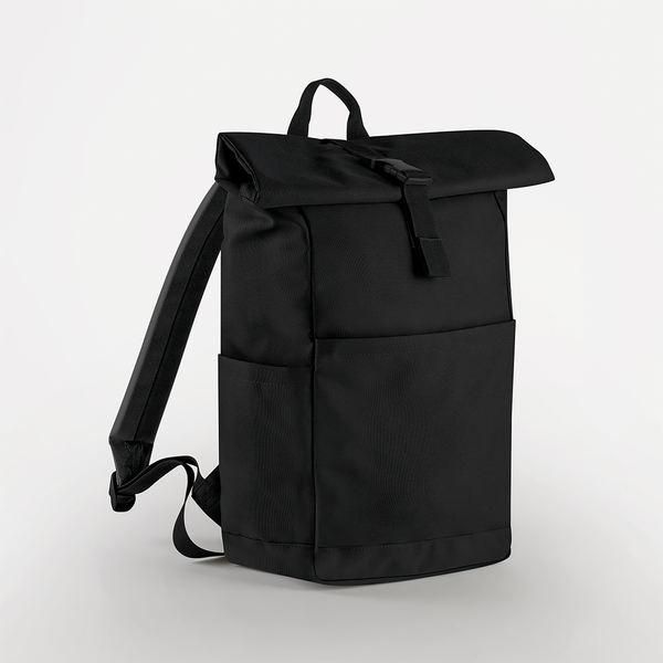 Mochila com Sistema Roll-Top Reciclada-Preto-Único-RAG-Tailors-Fardas-e-Uniformes-Vestuario-Pro