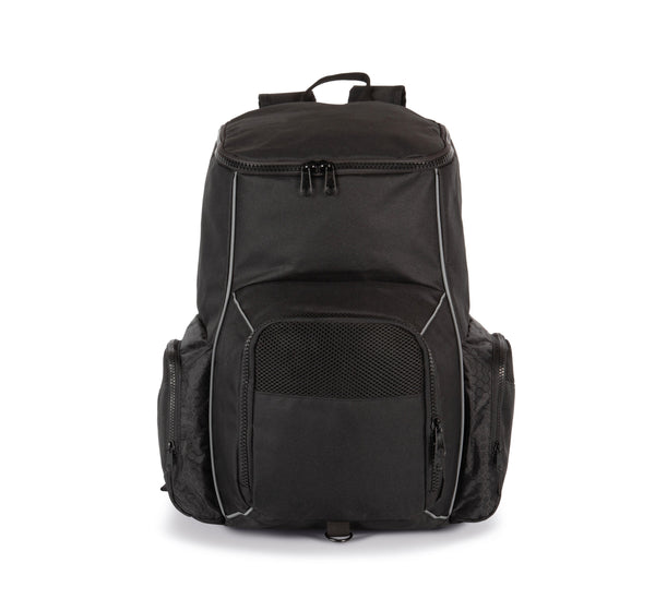 Mochila de desporto reciclada com porta-objectos-Black-Único-RAG-Tailors-Fardas-e-Uniformes-Vestuario-Pro
