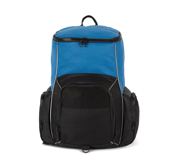 Mochila de desporto reciclada com porta-objectos-Light royal blue / Black-Único-RAG-Tailors-Fardas-e-Uniformes-Vestuario-Pro