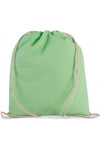 Mochila pequena em algodão biológico com cordões-Pistachio Verde-One Size-RAG-Tailors-Fardas-e-Uniformes-Vestuario-Pro