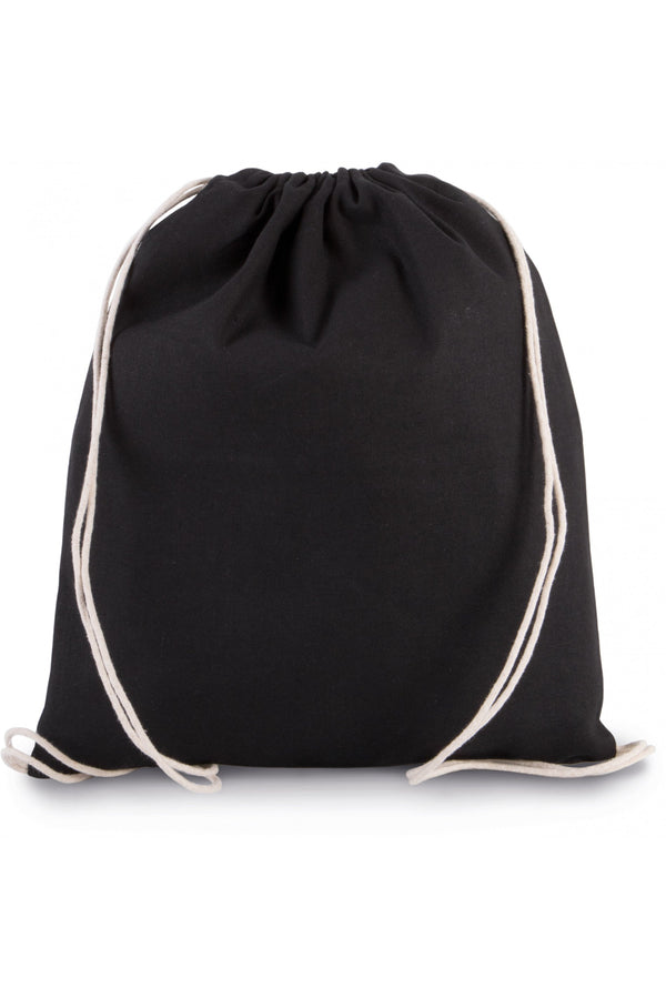 Mochila pequena em algodão biológico com cordões-Preto-Único-RAG-Tailors-Fardas-e-Uniformes-Vestuario-Pro