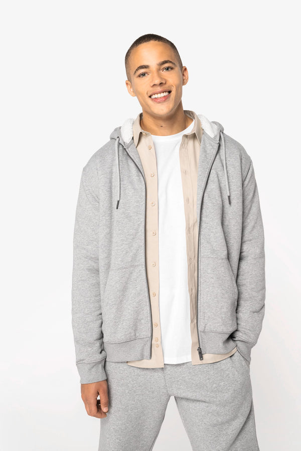 Casaco Sweatshirt com Forro em Sherpa Unissexo
