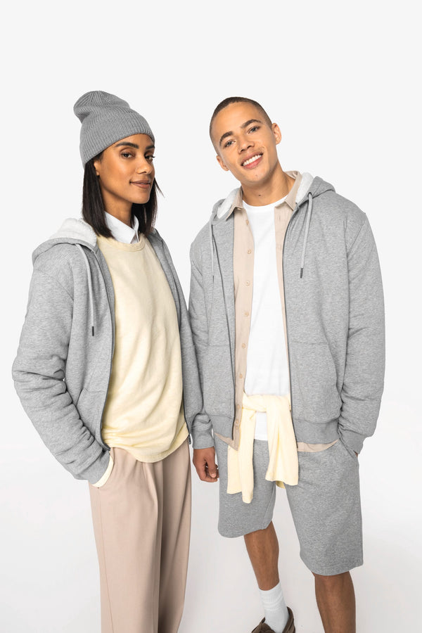 Casaco Sweatshirt com Forro em Sherpa Unissexo