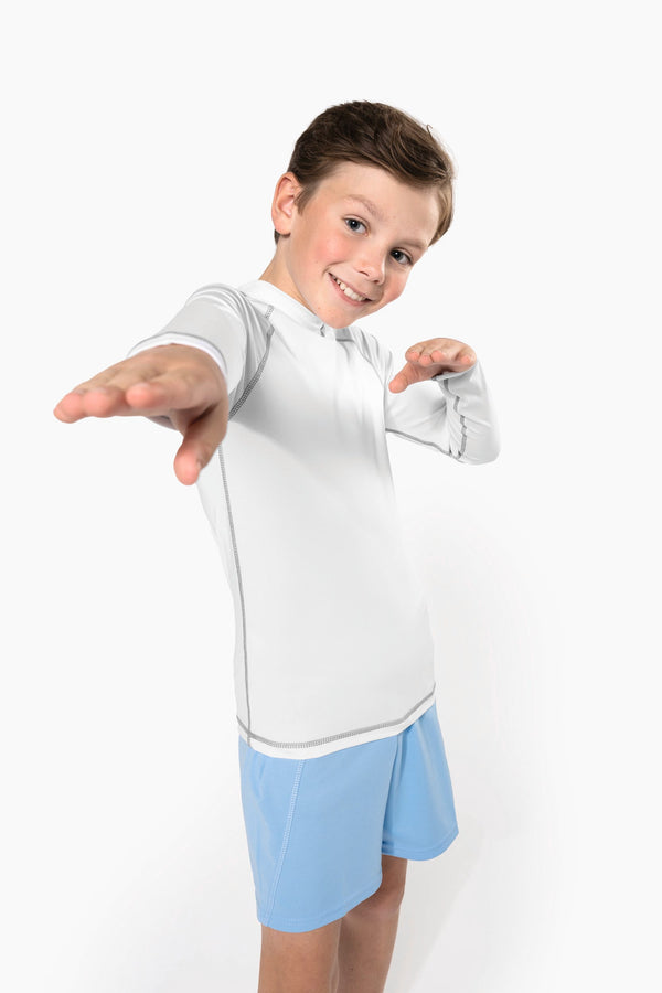 T-shirt Técnica de Criança Manga Comprida com Proteção Anti-UV-RAG-Tailors-Fardas-e-Uniformes-Vestuario-Pro