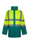 PARKA 4 EM 1 BICOLOR DE ALTA VISIBILIDADE-Amarelo / Verde FLUORESCENTE-S-RAG-Tailors-Fardas-e-Uniformes-Vestuario-Pro