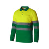 POLO ALGODAO BICOLOR MANGA COMPRIDA ALTA VISIBILIDADE-Amarelo/Verde-L-RAG-Tailors-Fardas-e-Uniformes-Vestuario-Pro