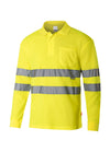 POLO ALGODAO MANGA COMPRIMA ALTA VISIBILIDADE-Amarelo Fluor-L-RAG-Tailors-Fardas-e-Uniformes-Vestuario-Pro