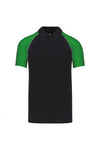 POLO BASEBALL HOMEM BICOLOR-Preto / Verde-S-RAG-Tailors-Fardas-e-Uniformes-Vestuario-Pro