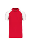 POLO BASEBALL HOMEM BICOLOR-Vermelho / Branco-S-RAG-Tailors-Fardas-e-Uniformes-Vestuario-Pro