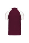 POLO BASEBALL > POLO DE HOMEM BICOLOR-Bordeaux / Branco-S-RAG-Tailors-Fardas-e-Uniformes-Vestuario-Pro