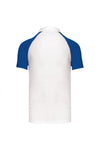 POLO BASEBALL > POLO DE HOMEM BICOLOR-Branco / Royal Azul-S-RAG-Tailors-Fardas-e-Uniformes-Vestuario-Pro