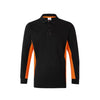 black/orange