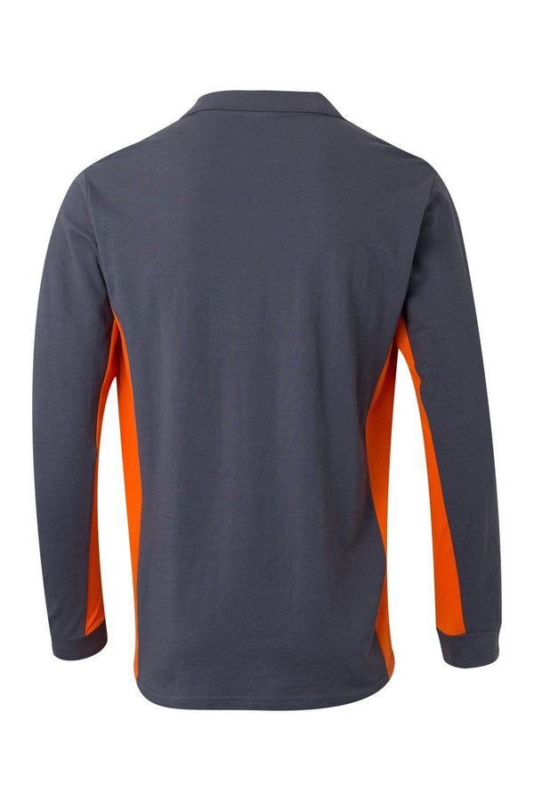 POLO BICOLOR DE MANGA COMPRIDA-RAG-Tailors-Fardas-e-Uniformes-Vestuario-Pro