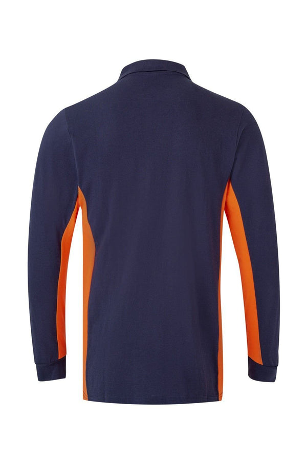 POLO BICOLOR DE MANGA COMPRIDA-RAG-Tailors-Fardas-e-Uniformes-Vestuario-Pro