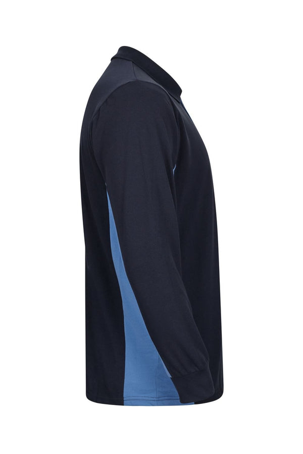 POLO BICOLOR DE MANGA COMPRIDA-RAG-Tailors-Fardas-e-Uniformes-Vestuario-Pro