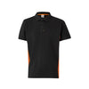 POLO BICOLOR DE MANGA CURTA-Preto/Laranja-XS-RAG-Tailors-Fardas-e-Uniformes-Vestuario-Pro