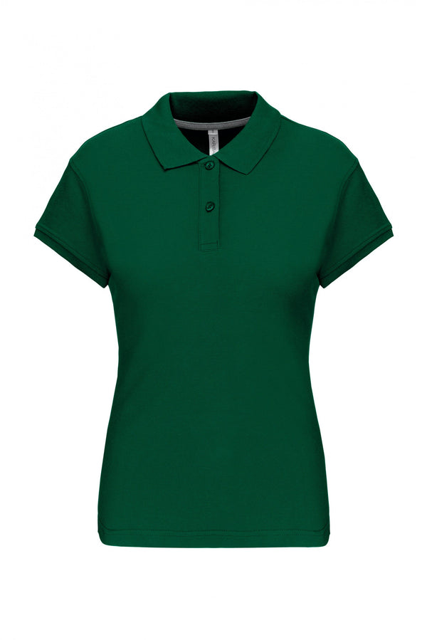 POLO DE SENHORA MANGA CURTA Malha VISEU 220Gms-Kelly Green-S-RAG-Tailors-Fardas-e-Uniformes-Vestuario-Pro