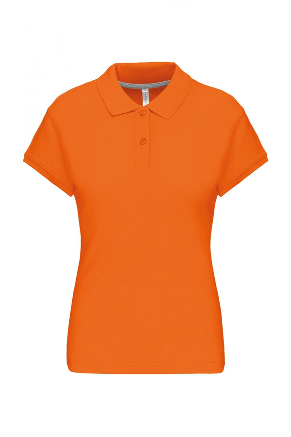 POLO DE SENHORA MANGA CURTA Malha VISEU 220Gms-Laranja-S-RAG-Tailors-Fardas-e-Uniformes-Vestuario-Pro