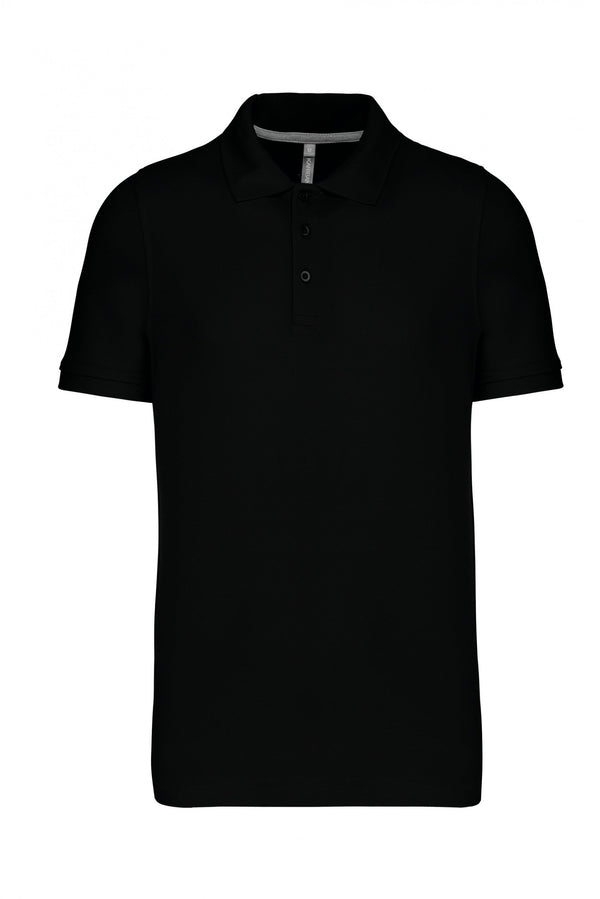 POLO MALHA VISEU MANGA CURTA 220 Gms-Preto-S-RAG-Tailors-Fardas-e-Uniformes-Vestuario-Pro