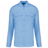 Camisa piloto de homem de manga comprida-Sky Azul-S-RAG-Tailors-Fardas-e-Uniformes-Vestuario-Pro
