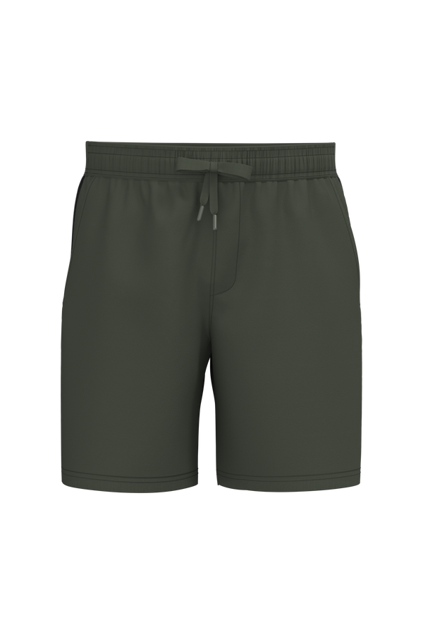 Calção bicolor de homem-Cáqui Desportivo / Preto-XL-RAG-Tailors-Fardas-e-Uniformes-Vestuario-Pro
