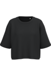 Sweatshirt Curta Manga Curta Decote Redondo Senhora-Preto-2XS-RAG-Tailors-Fardas-e-Uniformes-Vestuario-Pro