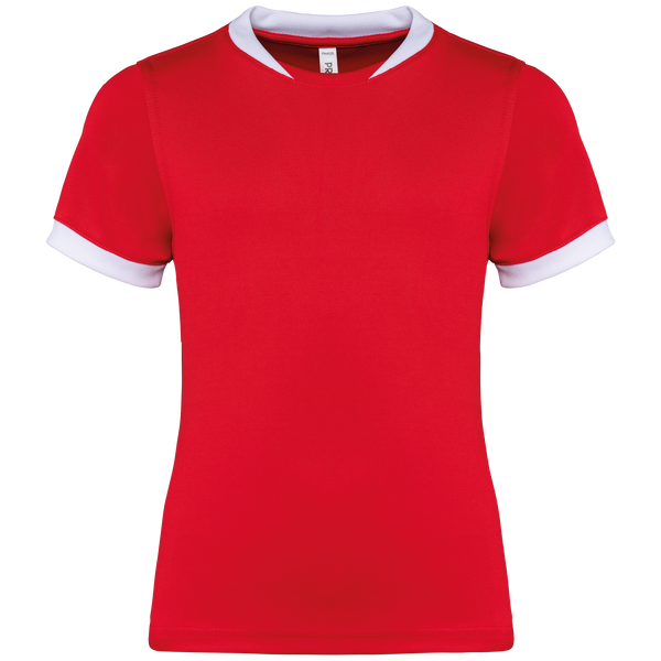 Camisola de Rugby de Manga Curta Criança-Vermelho Desportivo-4/6 Anos-RAG-Tailors-Fardas-e-Uniformes-Vestuario-Pro