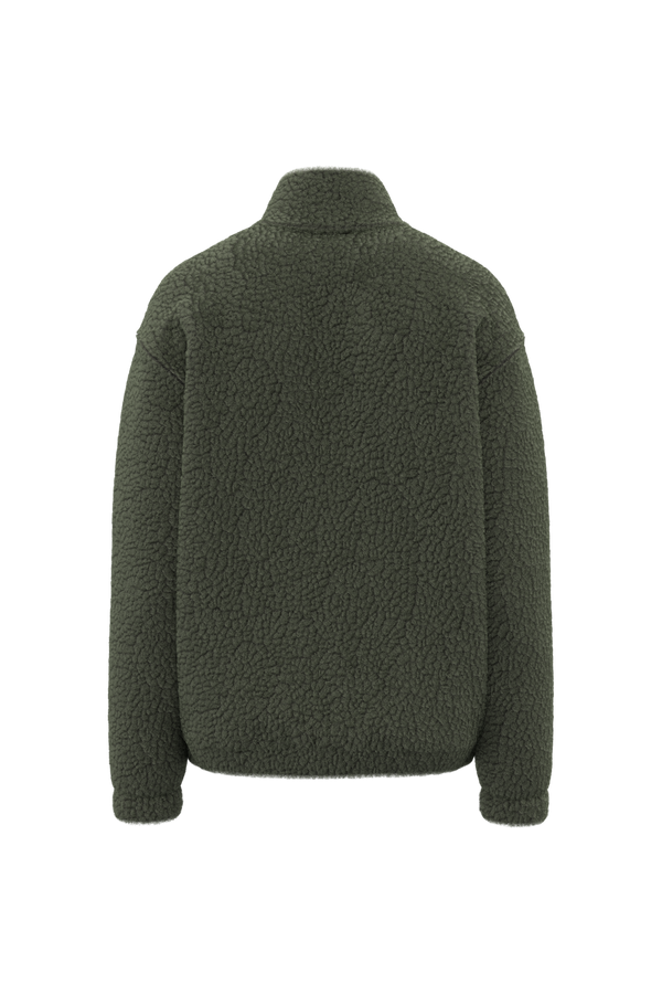 Sweatshirt Meio Fecho com Ombros Descaídos em Sherpa Unissexo-RAG-Tailors-Fardas-e-Uniformes-Vestuario-Pro