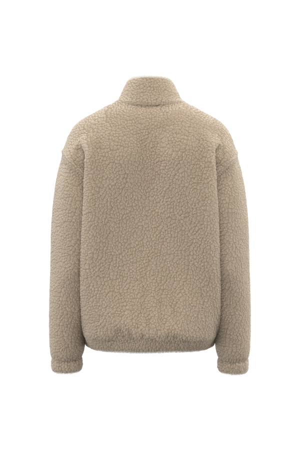 Sweatshirt Meio Fecho com Ombros Descaídos em Sherpa Unissexo-RAG-Tailors-Fardas-e-Uniformes-Vestuario-Pro