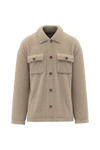 Sobrecamisa com Ombros Descaídos em Sherpa Unissexo-Areia Molhada-XS-RAG-Tailors-Fardas-e-Uniformes-Vestuario-Pro