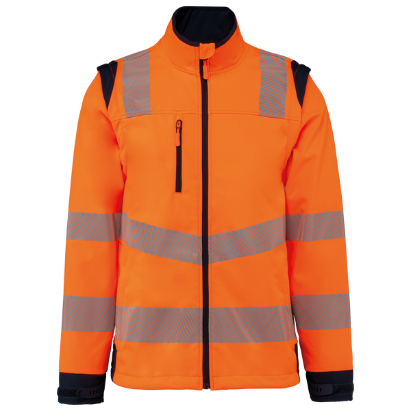 Laranja Hi Viz / Azul Marinho