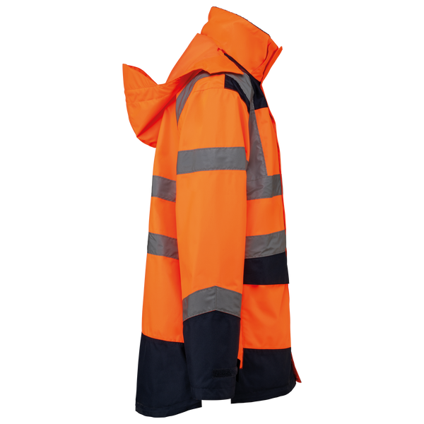 Laranja Hi Viz / Azul Marinho