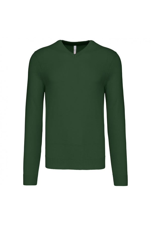 PULLOVER Genebra Homem decote em V-Forest Verde-S-RAG-Tailors-Fardas-e-Uniformes-Vestuario-Pro