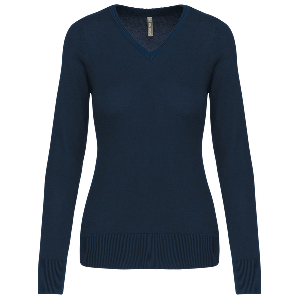 PULLOVER Genebra de Senhora decote em V-Azul Marinho-XS-RAG-Tailors-Fardas-e-Uniformes-Vestuario-Pro