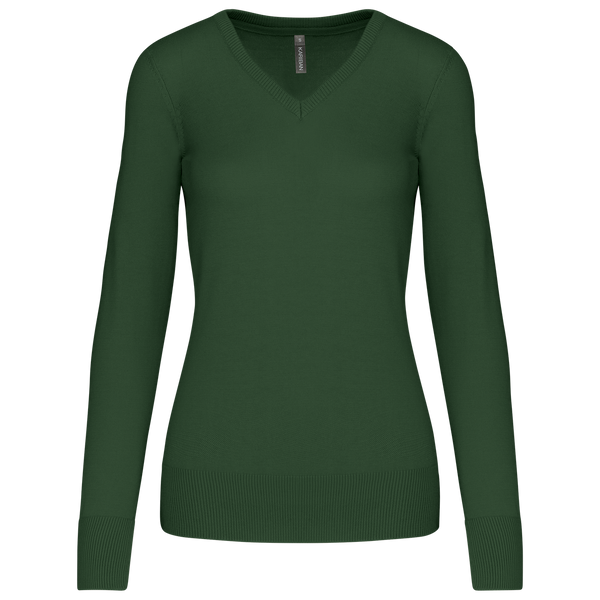 PULLOVER Genebra de Senhora decote em V-Forest Verde-XS-RAG-Tailors-Fardas-e-Uniformes-Vestuario-Pro