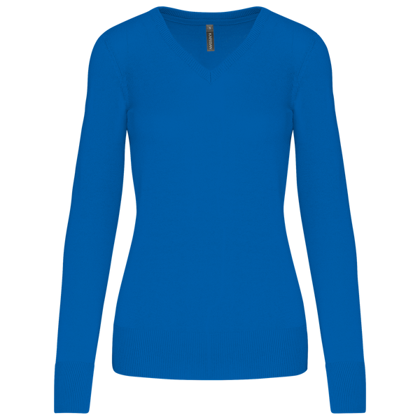 PULLOVER Genebra de Senhora decote em V-Light Royal Azul-XS-RAG-Tailors-Fardas-e-Uniformes-Vestuario-Pro