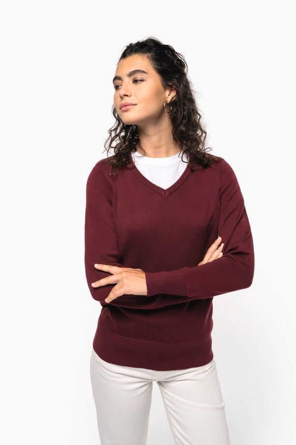PULLOVER Genebra de Senhora decote em V-RAG-Tailors-Fardas-e-Uniformes-Vestuario-Pro