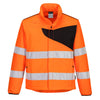 PW2 Hi-Vis Softshell (2L)-Laranja/Preto-4XL-RAG-Tailors-Fardas-e-Uniformes-Vestuario-Pro