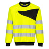 PW2 Sweatshirt Alta Visibilidade-Amarelo/Preto-4XL-RAG-Tailors-Fardas-e-Uniformes-Vestuario-Pro