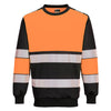 PW3 H-Vis Class 1 Sweatshirt-Laranja/Preto-4XL-RAG-Tailors-Fardas-e-Uniformes-Vestuario-Pro