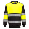 PW3 H-Vis Class 1 Sweatshirt-Amarelo/Preto-S-RAG-Tailors-Fardas-e-Uniformes-Vestuario-Pro
