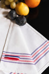 Pano de cozinha com 5 riscas "Origine France Garantie"-White-One Size-RAG-Tailors-Fardas-e-Uniformes-Vestuario-Pro