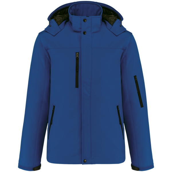 Parka Softshell acolchoada com capuz-Azul Royal Escuro-S-RAG-Tailors-Fardas-e-Uniformes-Vestuario-Pro