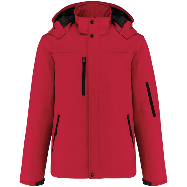 Parka Softshell acolchoada com capuz-Vermelho-S-RAG-Tailors-Fardas-e-Uniformes-Vestuario-Pro